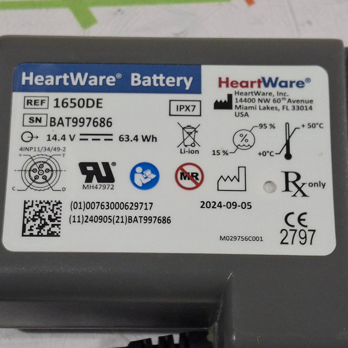 Advantech USA 1650DE HeartWare Battery