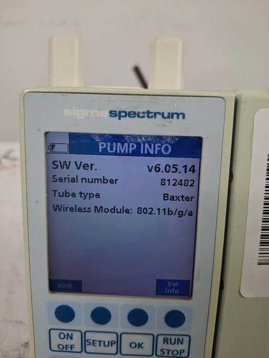 Baxter Sigma Spectrum 6.05.14 with A/B/G/N Battery Infusion Pump