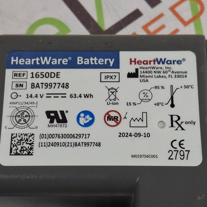Advantech USA 1650DE HeartWare Battery