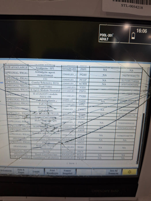 GE Healthcare Carescape B450 Critical Care Patient Monitor