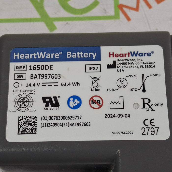 Advantech USA 1650DE HeartWare Battery