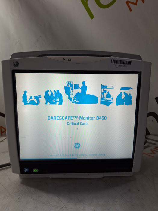 GE Healthcare Carescape B450 Critical Care Patient Monitor