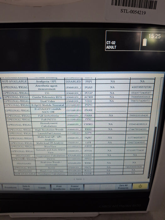 GE Healthcare Carescape B450 Critical Care Patient Monitor