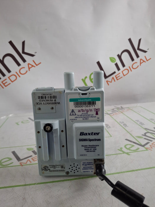 Baxter Sigma Spectrum 6.05.13 with A/B/G/N Battery Infusion Pump
