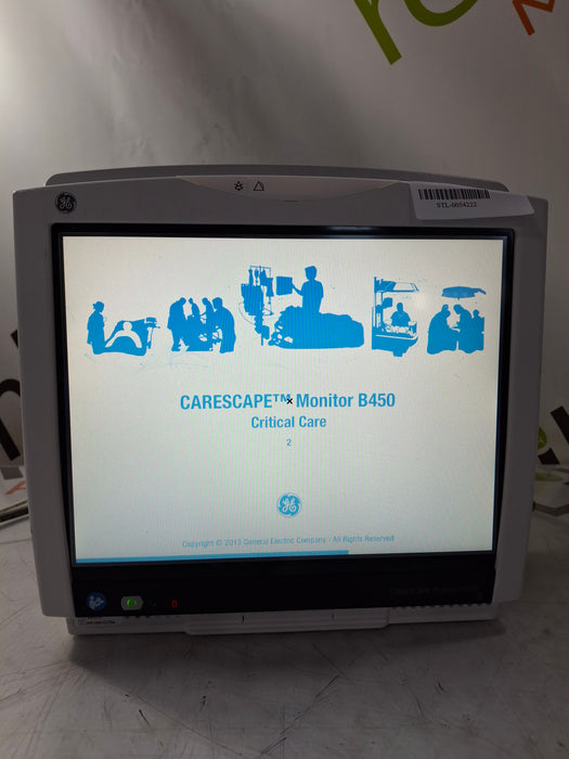 GE Healthcare Carescape B450 Critical Care Patient Monitor