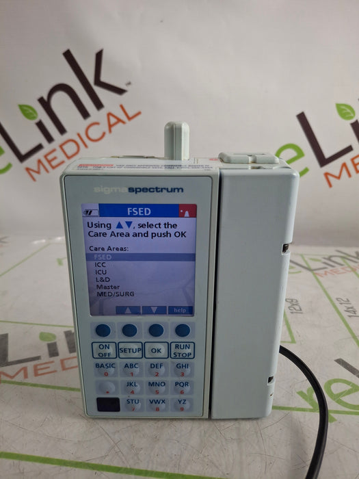 Baxter Sigma Spectrum 6.02.07 with B/G Battery Infusion Pump