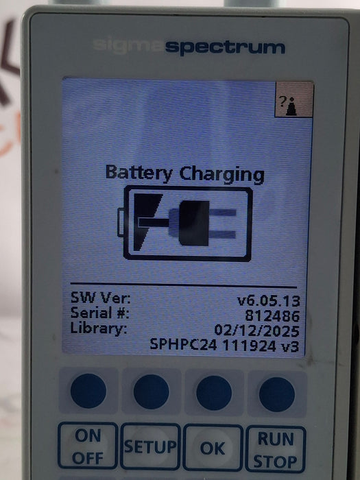 Baxter Sigma Spectrum 6.05.13 with A/B/G/N Battery Infusion Pump