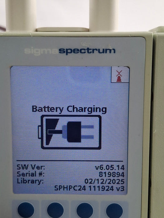 Baxter Sigma Spectrum 6.05.14 with A/B/G/N Battery Infusion Pump
