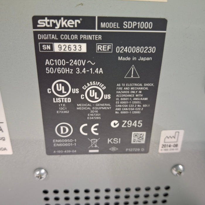 Stryker SDP1000 Digital Color Printer