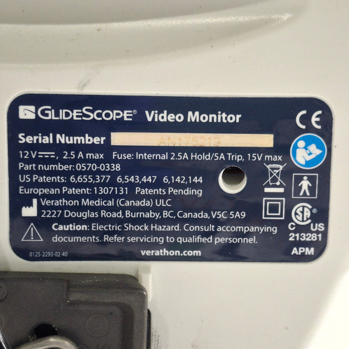 Verathon Medical, Inc Glidescope Video Laryngoscope