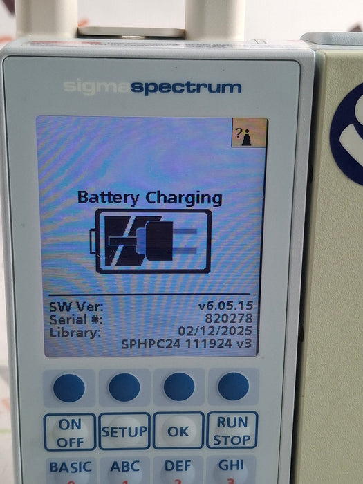 Baxter Sigma Spectrum 6.05.15 with A/B/G/N Battery Infusion Pump
