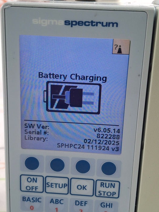 Baxter Sigma Spectrum 6.05.14 with A/B/G/N Battery Infusion Pump