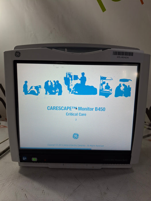 GE Healthcare Carescape B450 Critical Care Patient Monitor