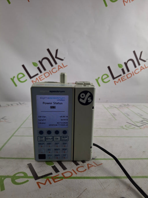 Baxter Baxter Sigma Spectrum 6.05.14 with B/G Battery Infusion Pump Infusion Pump reLink Online
