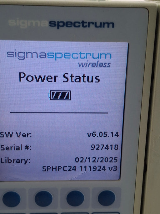 Baxter Baxter Sigma Spectrum 6.05.14 with B/G Battery Infusion Pump Infusion Pump reLink Online