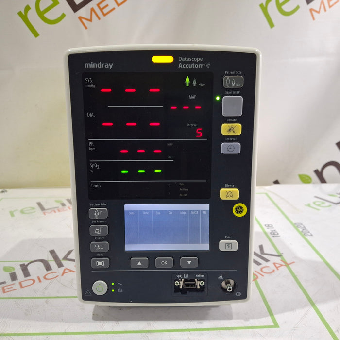 Mindray Datascope Accutorr V Vital Signs Monitor