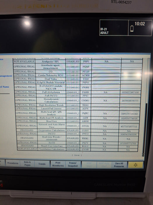 GE Healthcare Carescape B450 Critical Care Patient Monitor