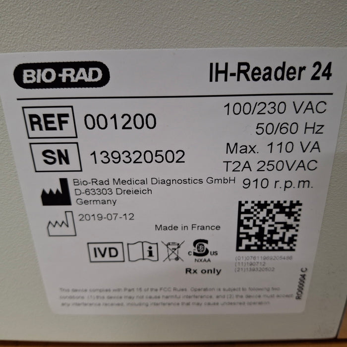 Bio-Rad IH-Reader 24 Centrifuge