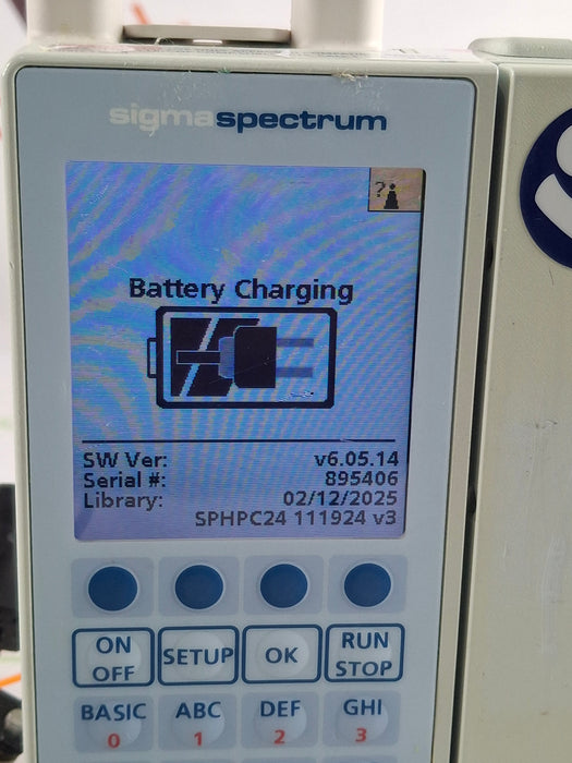 Baxter Sigma Spectrum 6.05.14 with A/B/G/N Battery Infusion Pump