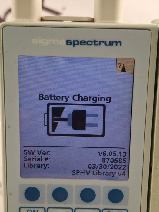 Baxter Sigma Spectrum 6.05.13 with A/B/G/N Battery Infusion Pump