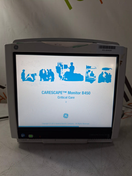 GE Healthcare Carescape B450 Critical Care Patient Monitor