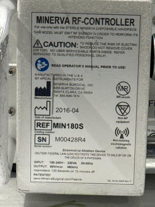 Minverva Surgical, Inc. MIN180S RF Controller