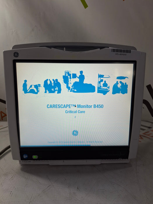 GE Healthcare Carescape B450 Critical Care Patient Monitor