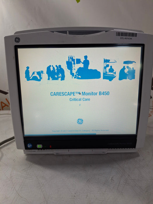 GE Healthcare Carescape B450 Critical Care Patient Monitor