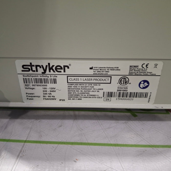 Stryker Switchpoint Infinity 3 Simplified Operating Theatre Control