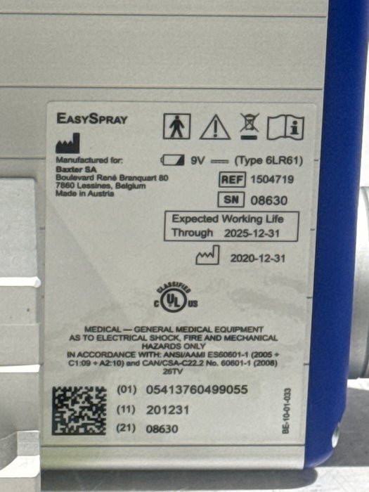 Baxter EasySpray Pressure Regulator