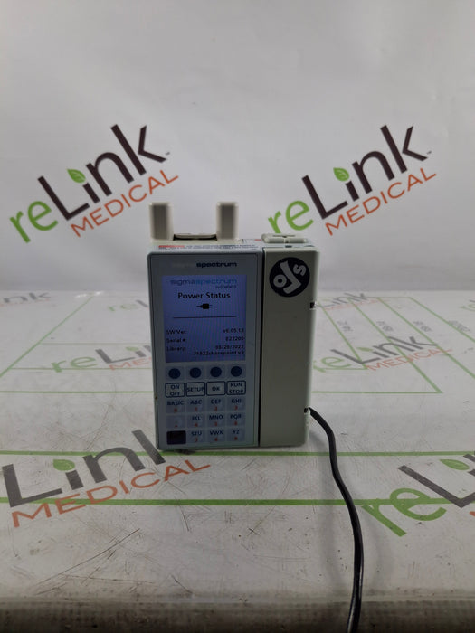 Baxter Sigma Spectrum 6.05.13 with A/B/G/N Battery Infusion Pump