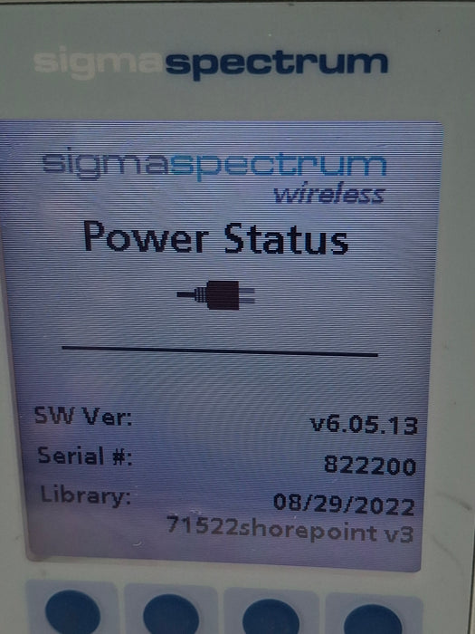 Baxter Sigma Spectrum 6.05.13 with A/B/G/N Battery Infusion Pump