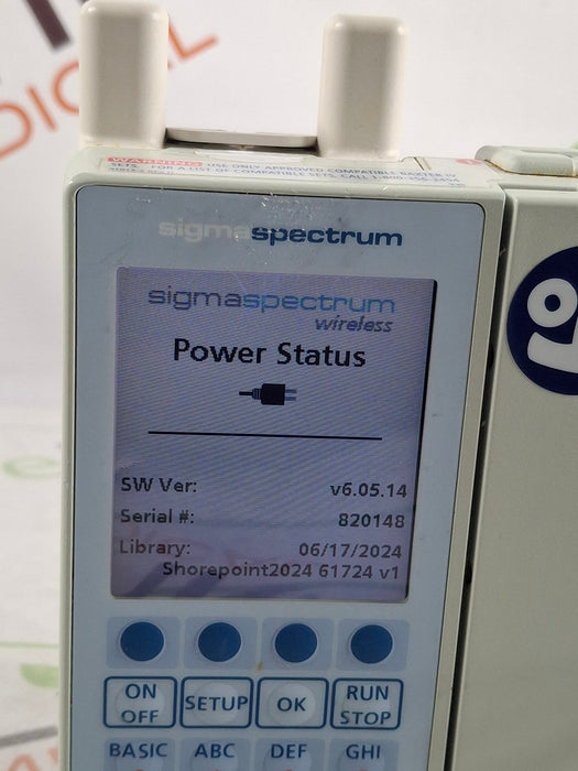 Baxter Sigma Spectrum 6.05.14 with A/B/G/N Battery Infusion Pump