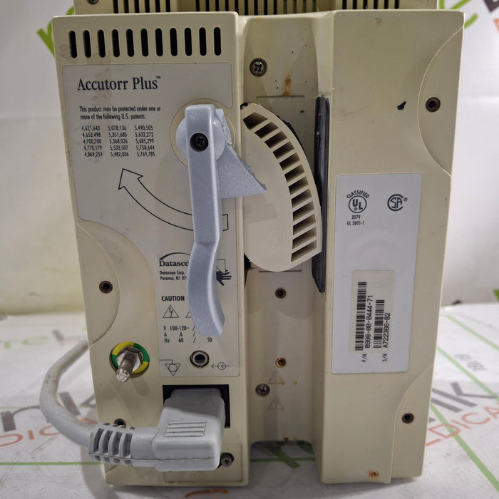 Datascope Accutorr Plus Vital Signs Monitor