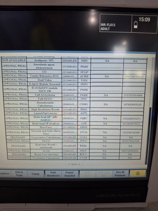 GE Healthcare Carescape B450 Critical Care Patient Monitor