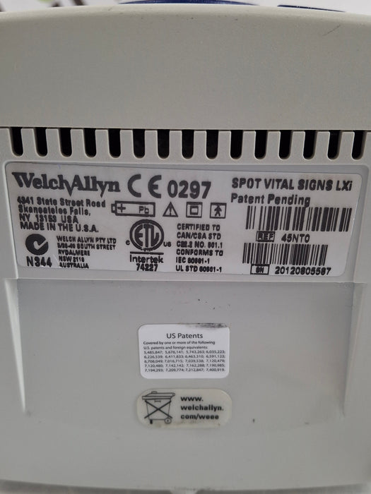 Welch Allyn Spot LXi - NIBP, SureTemp Plus, Nellcor SpO2 Vital Signs Monitor