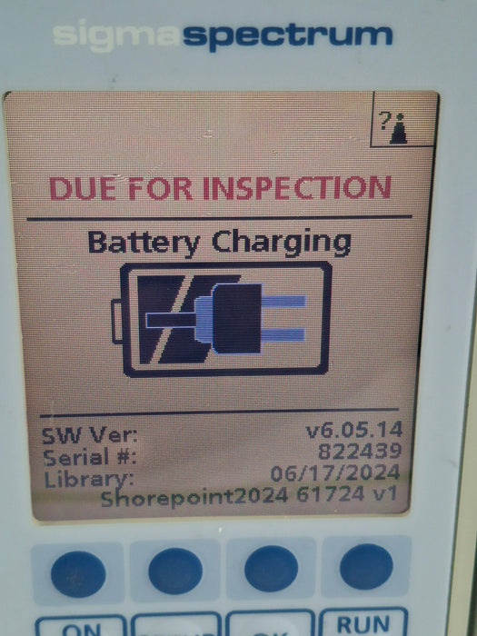 Baxter Sigma Spectrum 6.05.14 with A/B/G/N Battery Infusion Pump