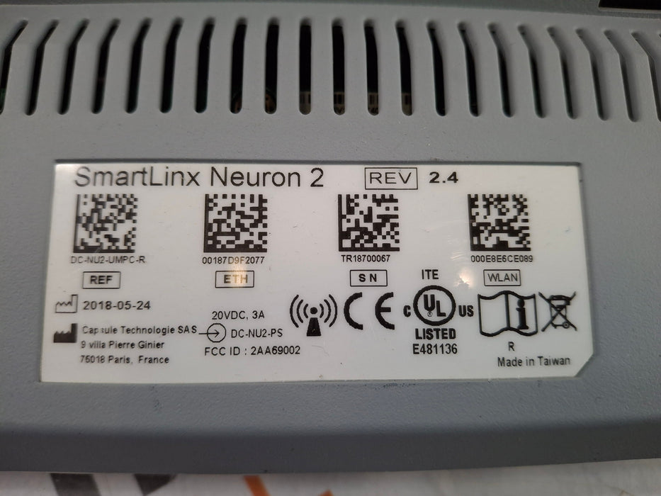 Smartlinx Inc Capsule Technologies Neuron 2 Monitor