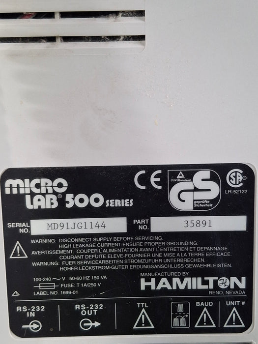 Hamilton Medical Inc Microlab 500 Diluter Dispenser