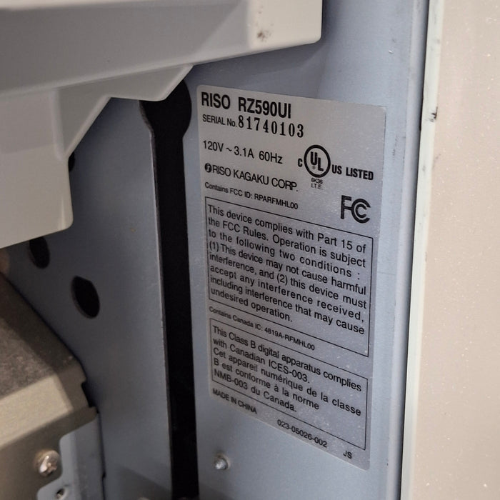 Riso Kagaku RZ 590 UI Duplicator