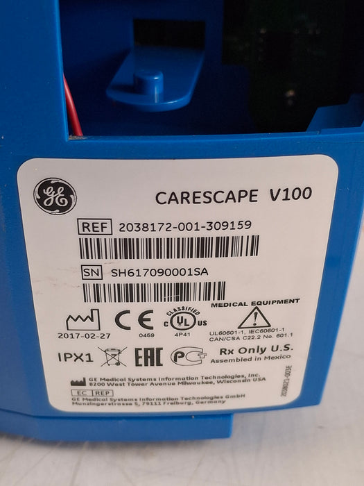 GE Healthcare Dinamap V100 - NIBP, SpO2, Temp Vital Signs Monitor