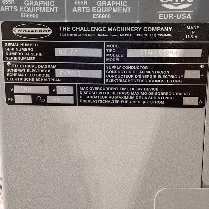 Challenge Titan 200MA Paper Cutter