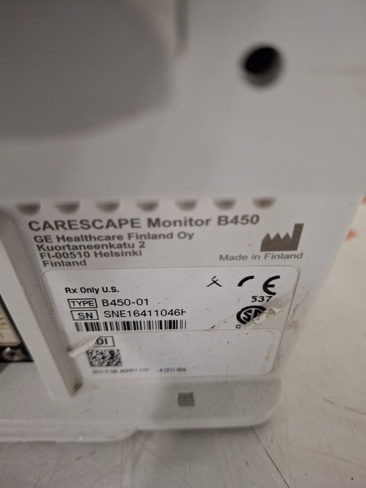 GE Healthcare Carescape B450 Critical Care Patient Monitor