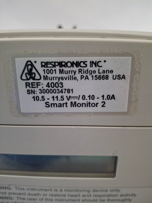 Respironics Smart Monitor 2 Sleep Apnea Monitor