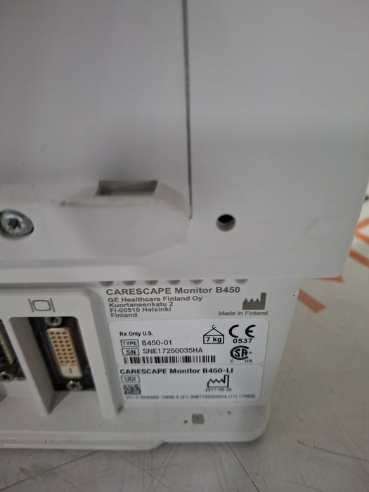 GE Healthcare Carescape B450 Patient Monitor