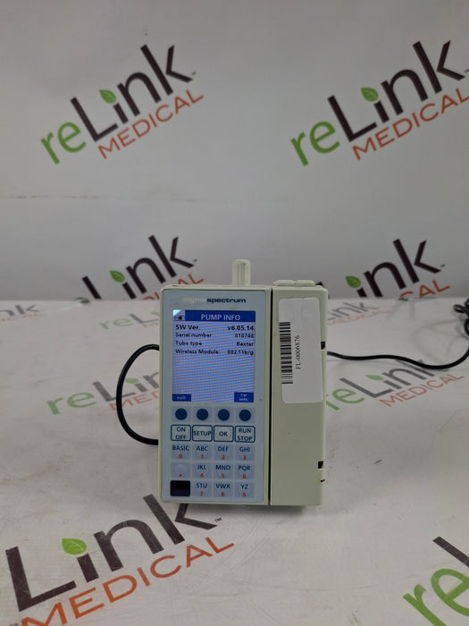 Baxter Sigma Spectrum 6.05.14 with B/G Battery Infusion Pump