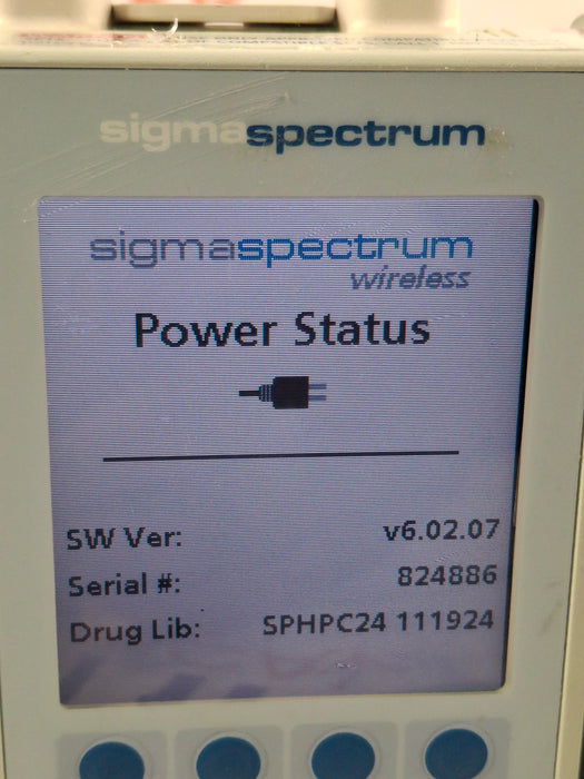 Baxter Sigma Spectrum 6.02.07 with A/B/G/N Battery Infusion Pump