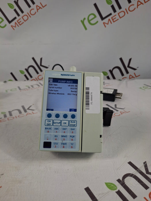 Baxter Sigma Spectrum 6.05.14 with B/G Battery Infusion Pump