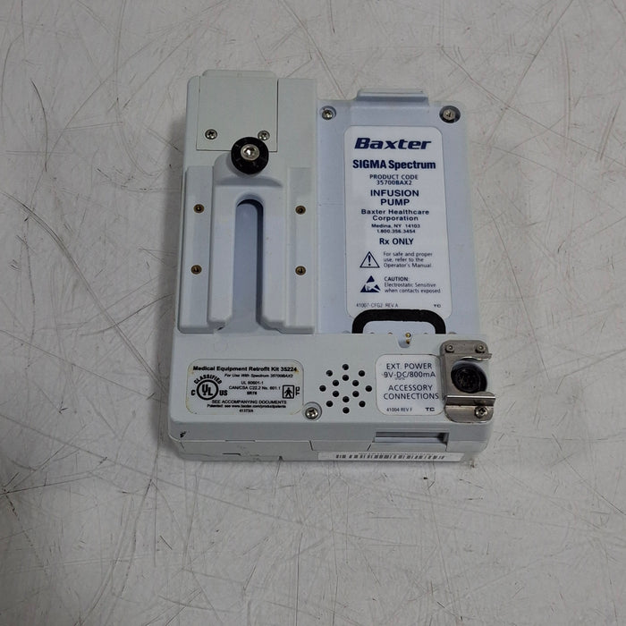 Baxter Sigma Spectrum w/Non Wireless or No Battery Infusion Pump