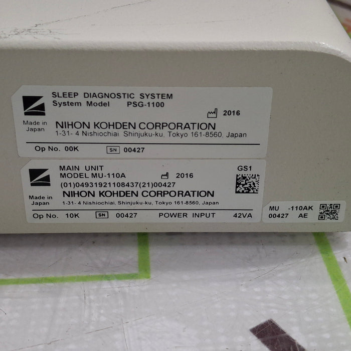 Nihon Kohden PSG-1100 Main Unit
